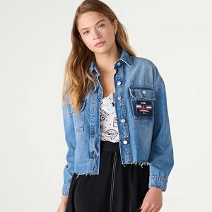 KARL LAGERFIELD DENIM ICEBERG BLUE JACKET